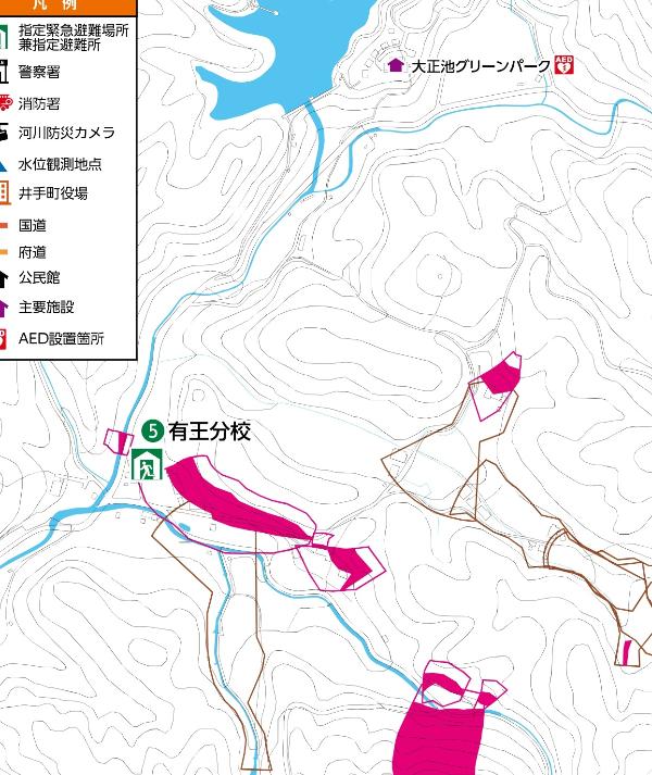 有王分校周辺の詳しい地図