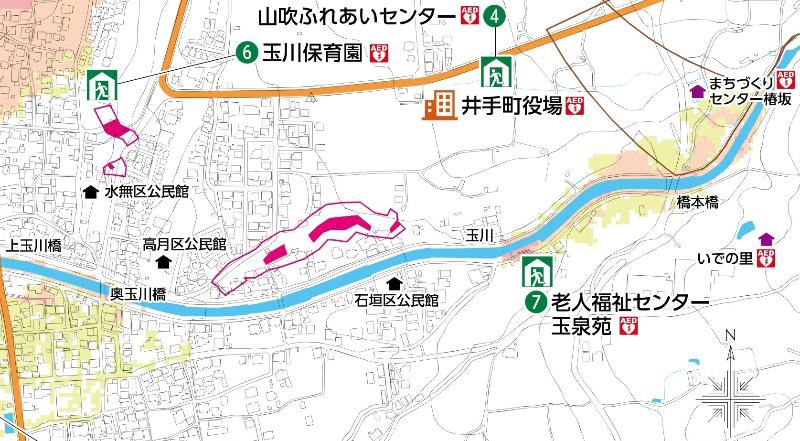 老人福祉センター「玉泉苑」周辺の詳しい地図