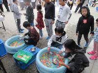 文化祭・スーパーボールすくい1