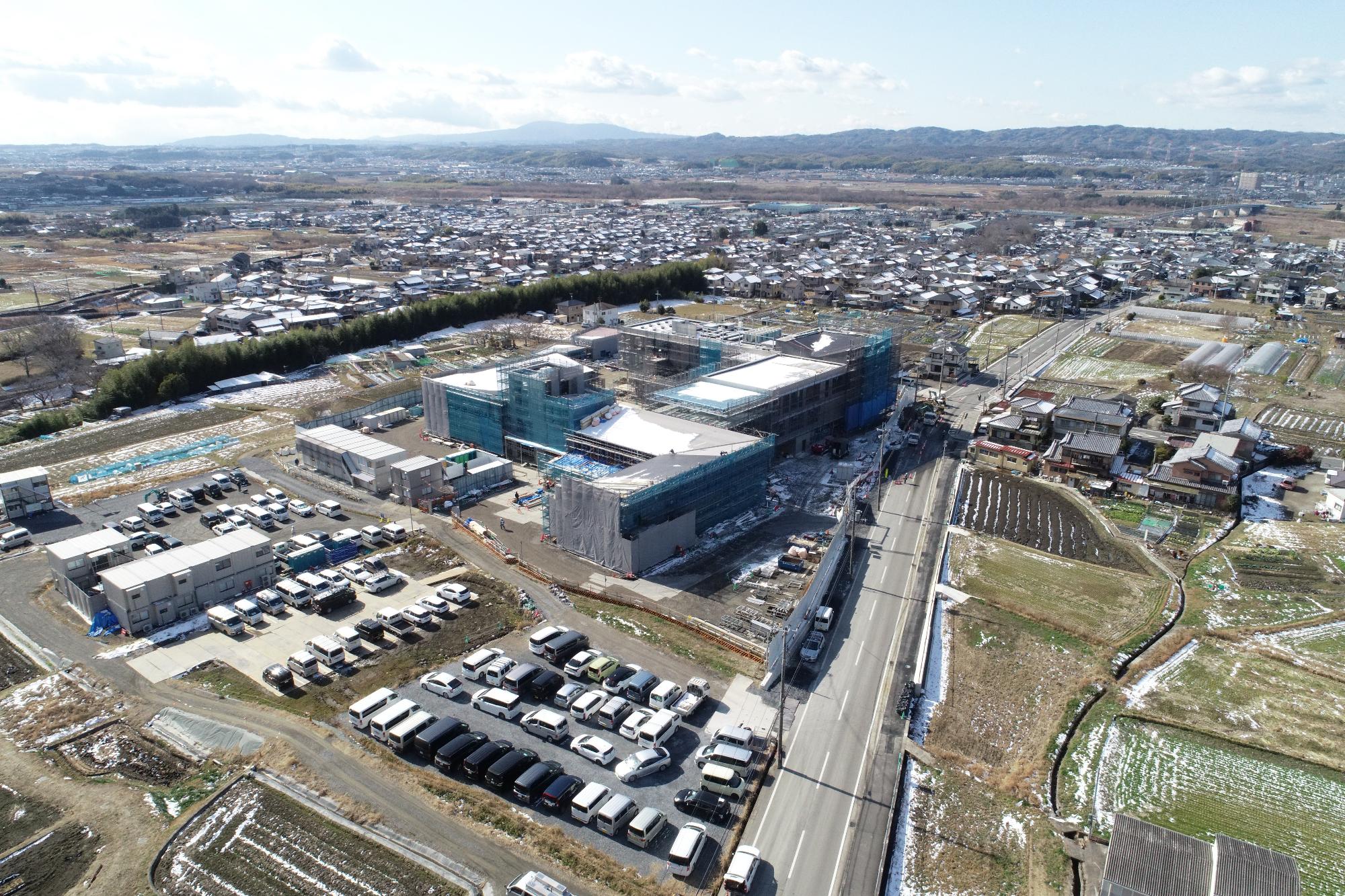 北東の上空より（令和5年1月26日撮影）