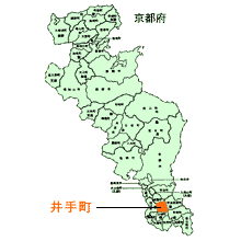 井手町の地図